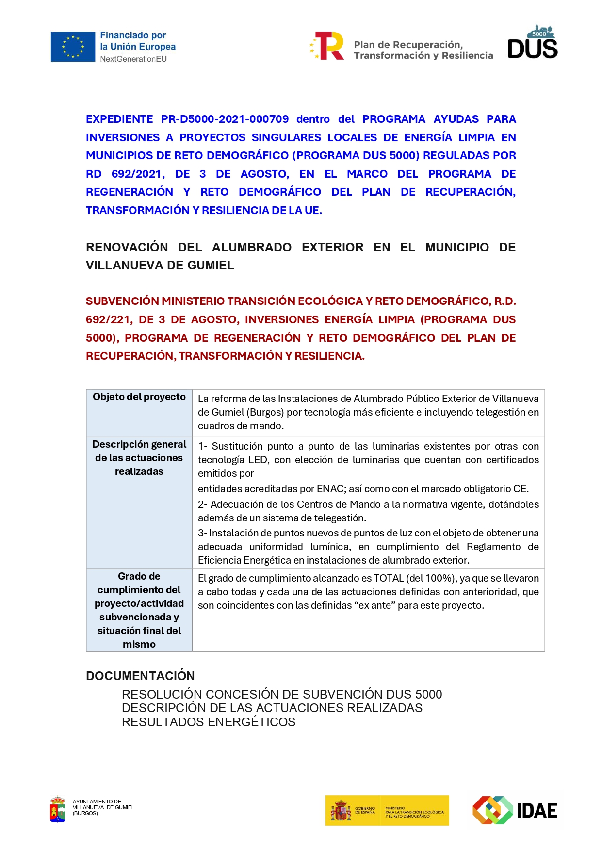 PLAN DUS 5000 PR-D5000-2021-000709 